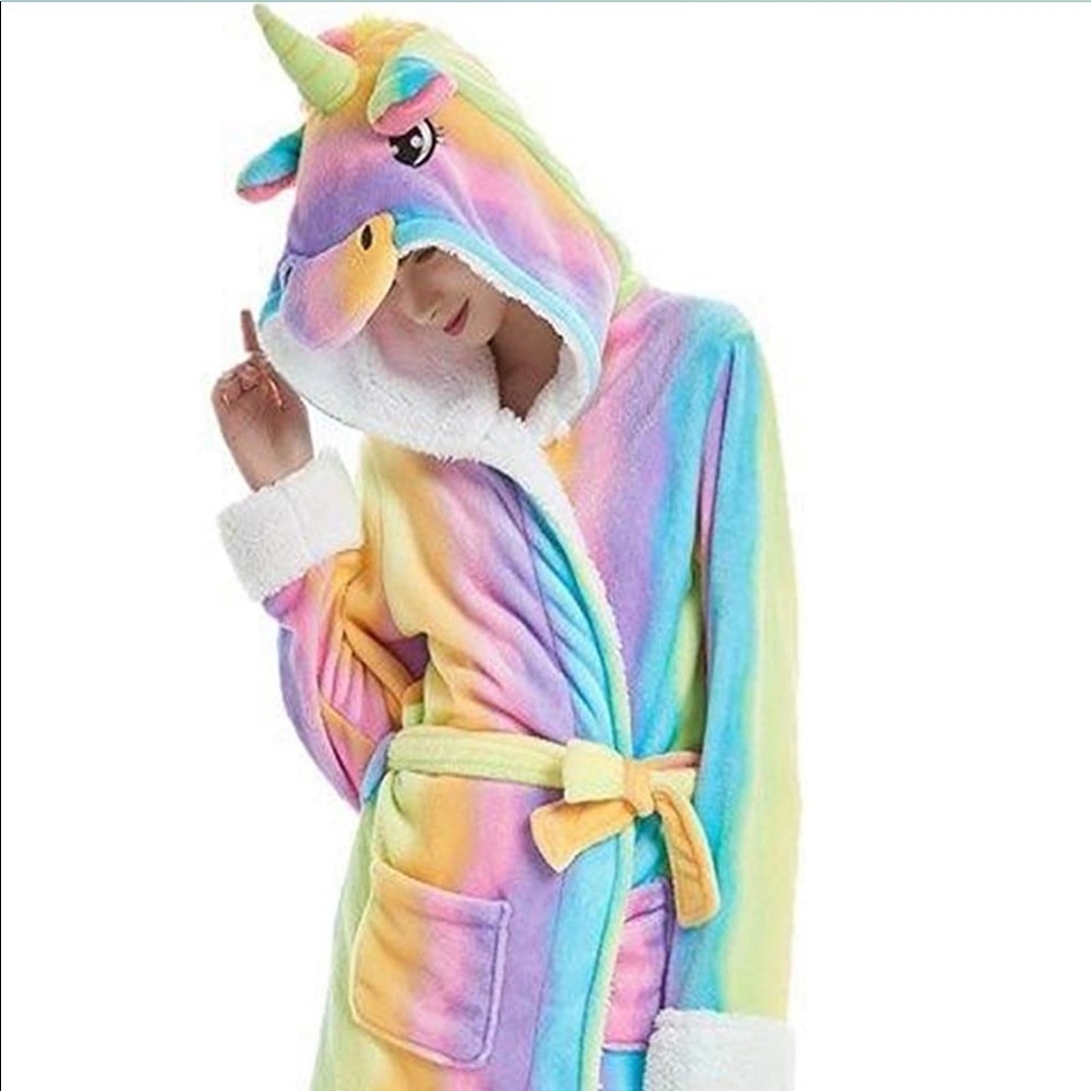 Unicorn Rainbow Bathrobe